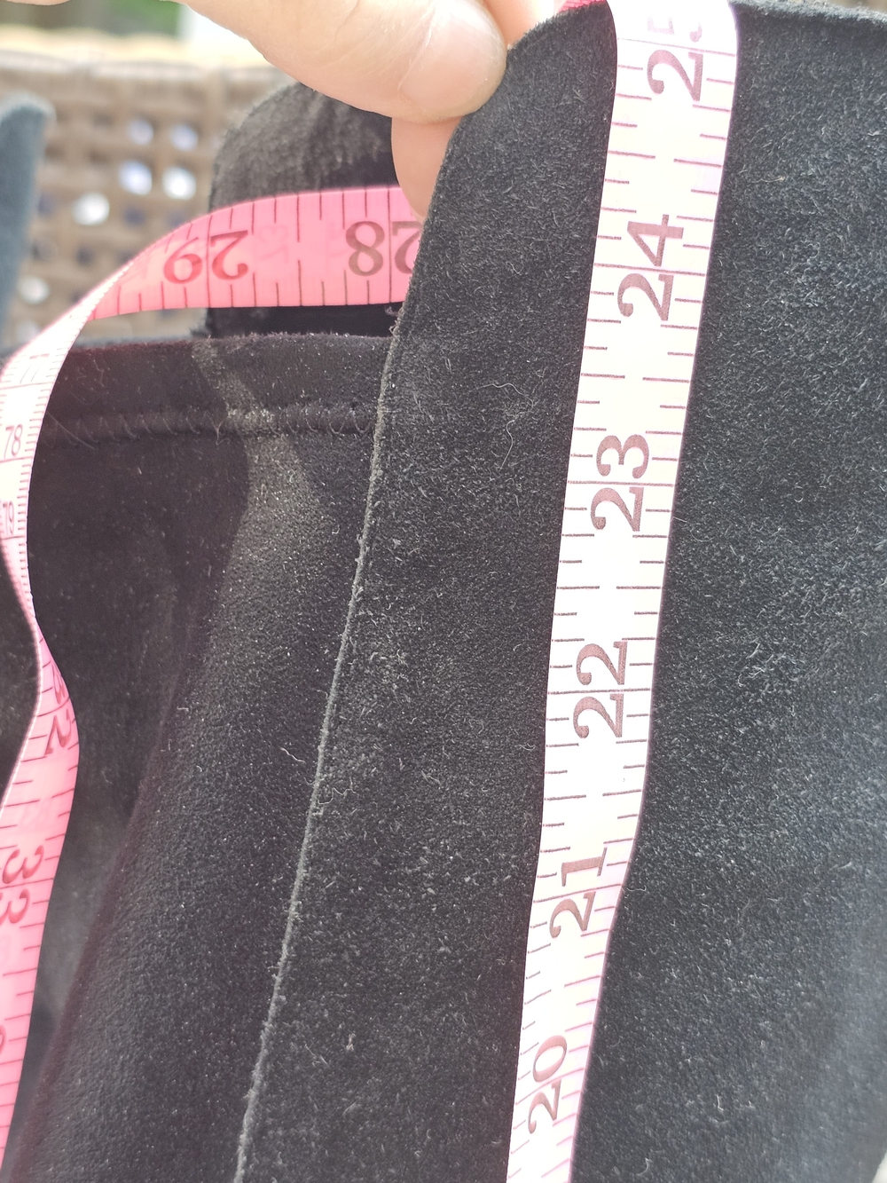 Vince Camuto Tall Black Leather Suede Over-The-Knee Boots - Picture 12 of 15